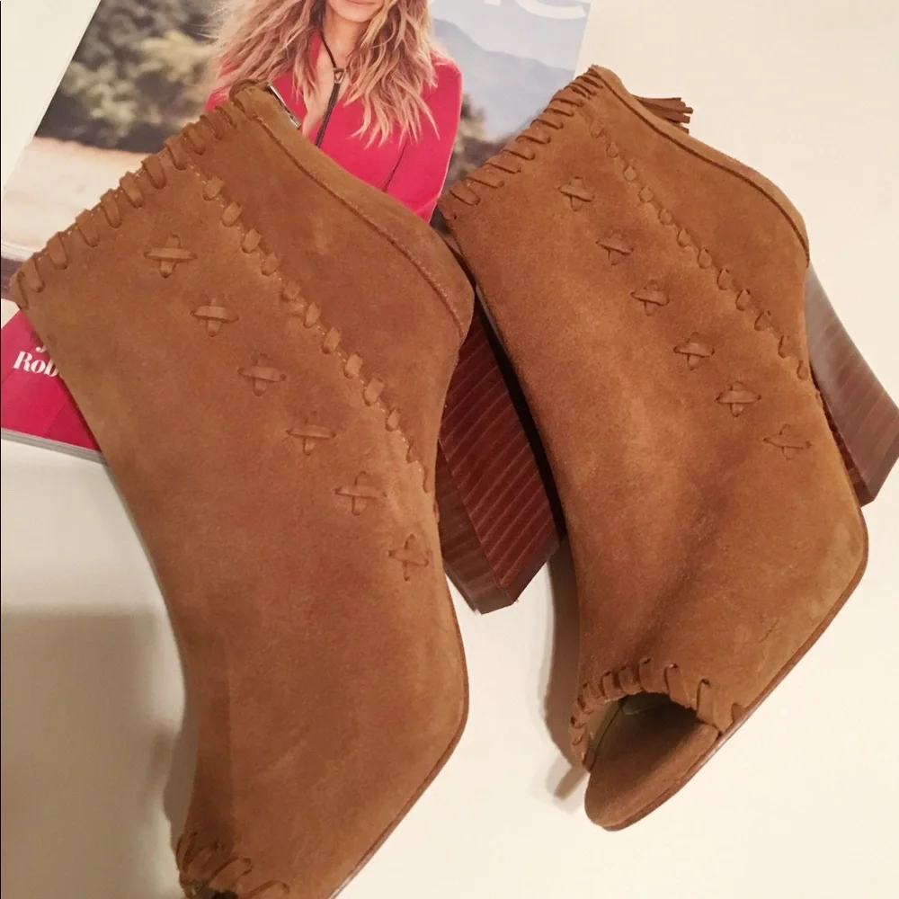 COPY - 💞HP 11/15/EUC/MarcFisher SuedePeepToe Boot/Genesa - Picture 8 of 8